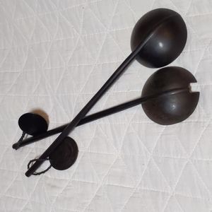 Brown Wood Africa salad Fork Spoon Ebony